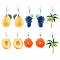 thumbnail image 1 of DESIGNICE 5Pcs Summer Earrings,Fruit Pattern Dangly Earrings for Woman,Alloy Womens Earrings,Womens Earrings Trendy for Gathering,Style6, 1 of 7