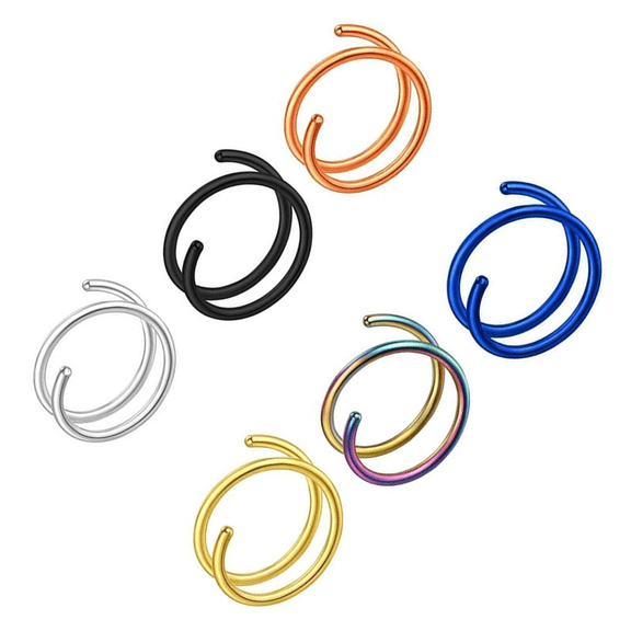 DESIGNICE Nose Ring Crafted for Fashion Enthusiasts Nose Jewelry Express Yourself Nose Hoop Style6