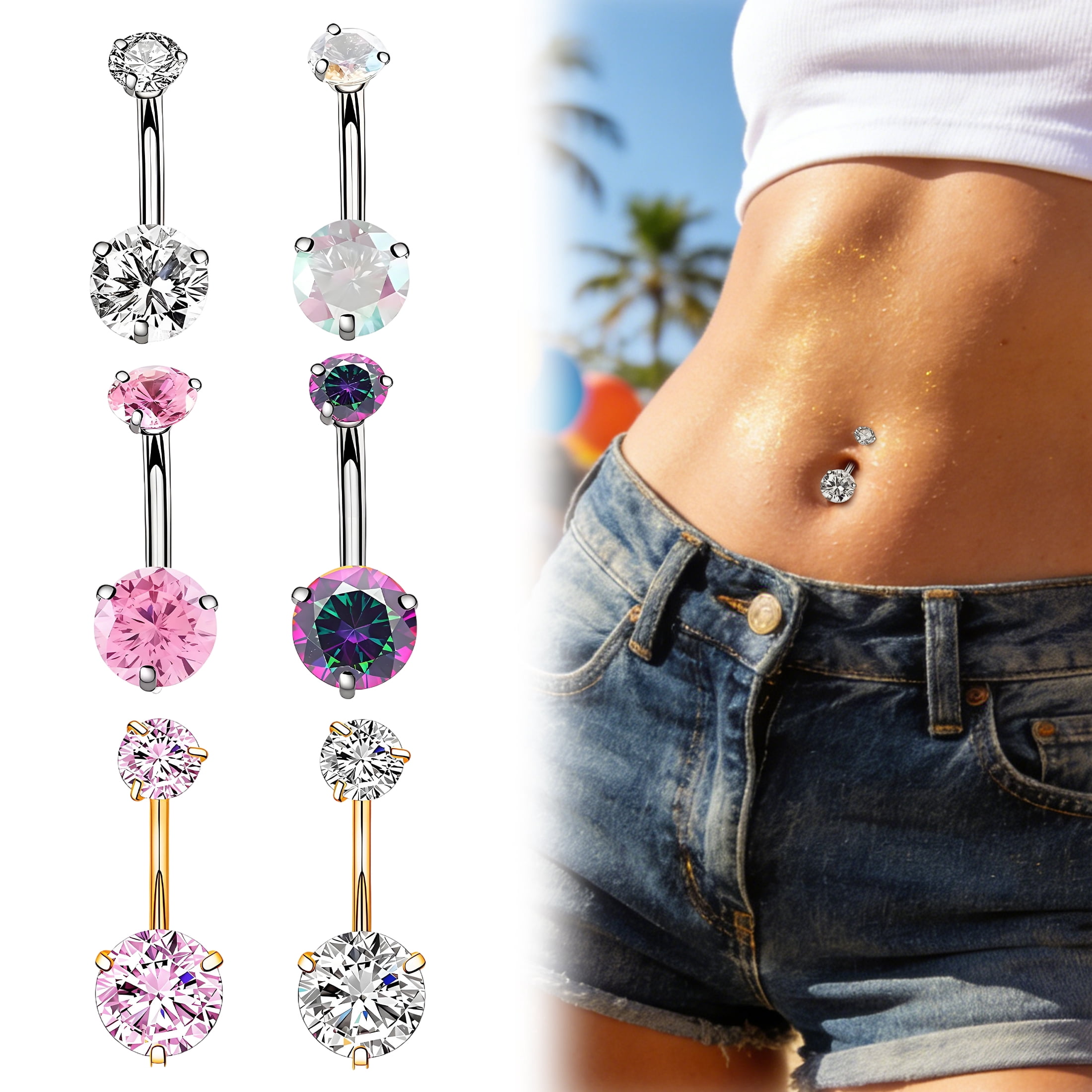 Vibrating Belly Button Piercing