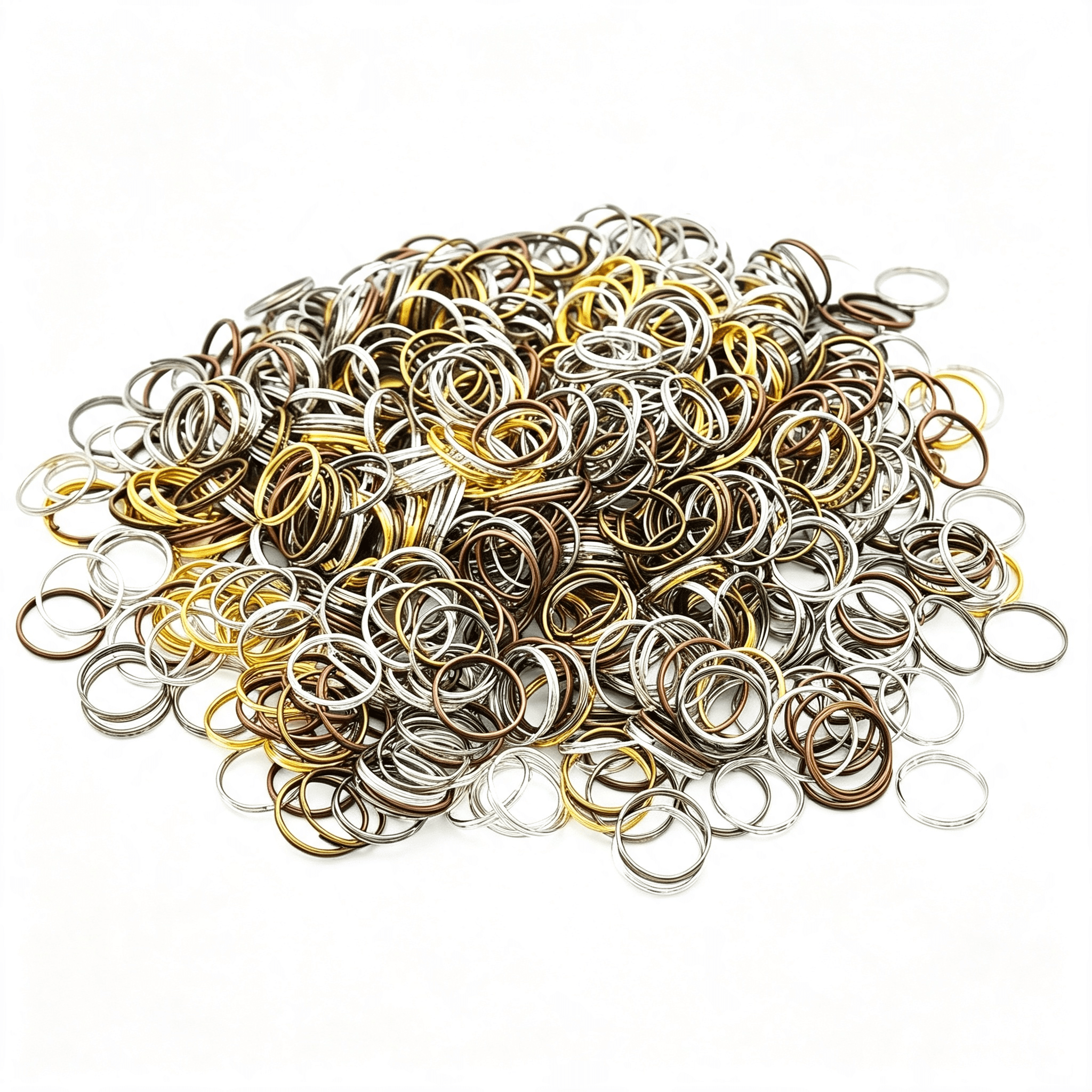 Split Open Key Rings DESIGNICE 600Pcs 12Mm Metal Mini Split Rings Double Loop Mini Key Rings ...