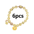 thumbnail image 1 of DESIGNICE 6Pcs Bracelets for Teen Girls Charm Bracelet Couple Bracelets Shiny Beads Bracelet Charms Yellow, 1 of 2