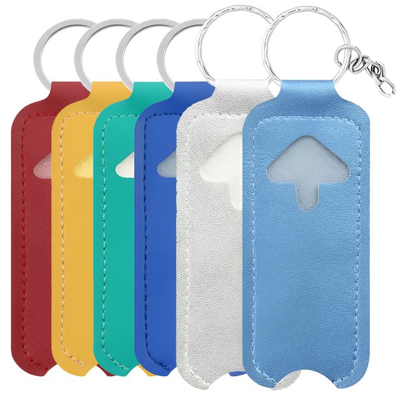 DESIGNICE 6Pcs Chapstick Holder Key Chain, Key Chain,Wallet Keychain Keychains for Women,Metal