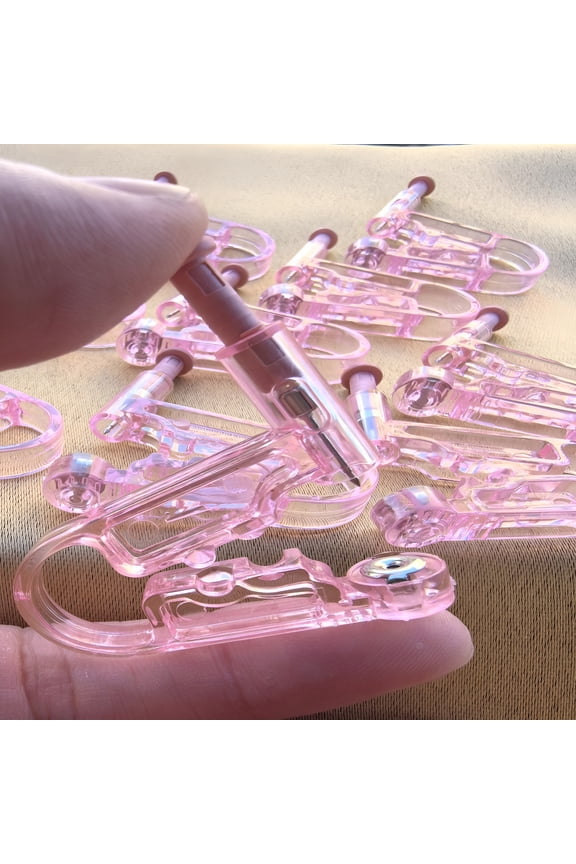 6Pcs Disposable Ear Piercing Kit,Self Ear Piercing Gun Tool,Manual Safe Ear Stud Piercer for Home Use
