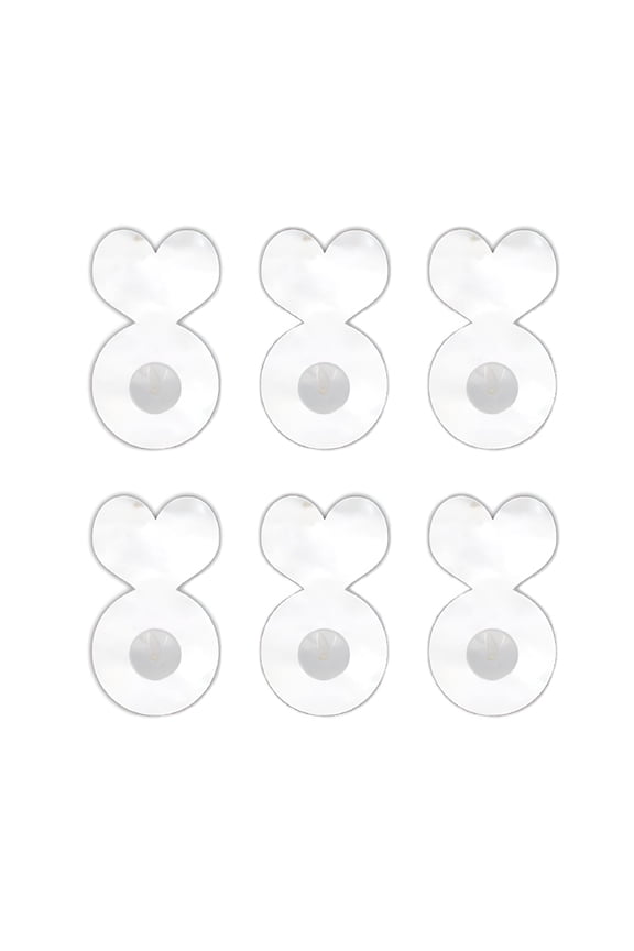 6Pcs Earring Lifters Acrylic Earplug Earring Lifters for Earring Back Ear Lobes Earring Lifter for Heavy Earrings