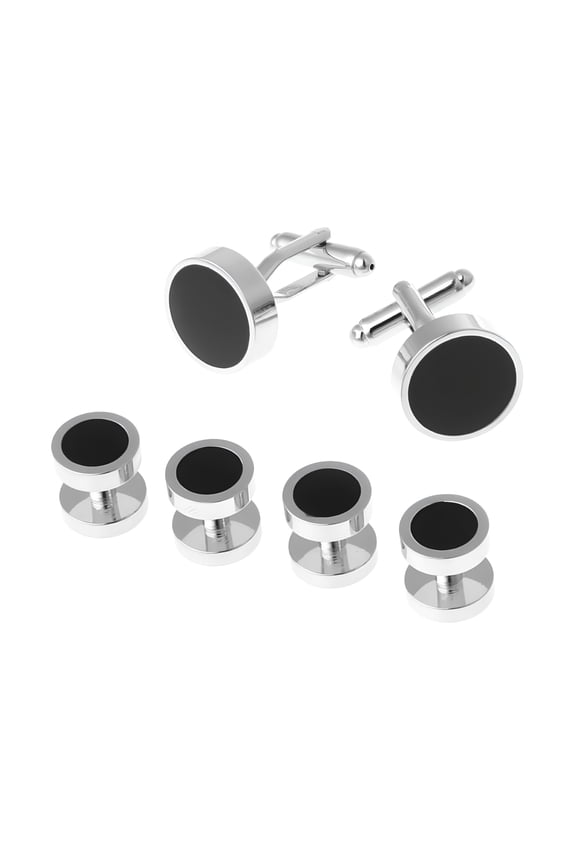 6Pcs Fashion Men's Tuxedo Cufflinks Formal Costume Shirt Studs Cuff Links Set