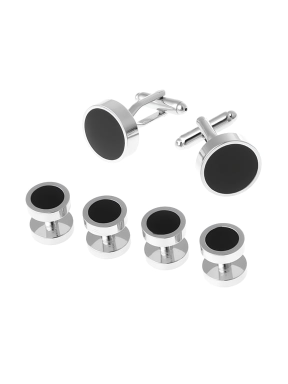 6Pcs Fashion Men's Tuxedo Cufflinks Formal Costume Shirt Studs Cuff Links Set