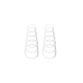 thumbnail image 1 of DESIGNICE 6PcsEarrings,Versatile & Stylish Jewelry,Geometric Design Earrings for Women,Style3, 1 of 2