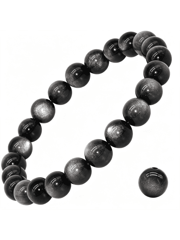 8Mm Natural Crystal Stretch Bracelet | Handmade Round Stone Bead Bracelet,Runs Large,Meditation Yoga Gift for Women & Men,Bracelets Y2K Natural Crystal & Handmade