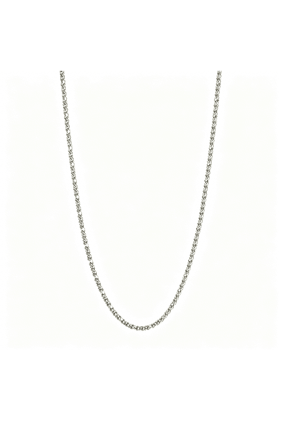 925 Sterling Silver 1.8Mm Popcorn-Chain Necklace 18Inch,Women'S,Adult,Mens Chain Necklaces