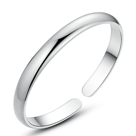 DESIGNICE 925 Sterling Silver Bracelets for Women Simple and Adjustable Silver Bracelets for Women Women'S Sterling Silver Bracelet Chain Bracelet Silver