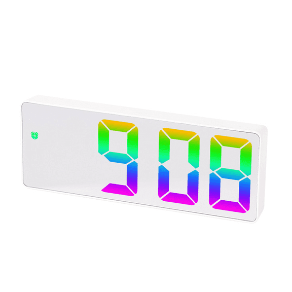 DESIGNICE Alarm Clock Adaptive Brightness Adjustment Digital Clock Real-Time Temperature Display Alarm Clock for Kids Style5