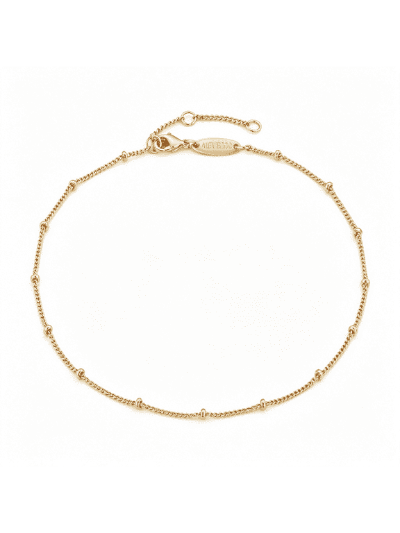 Anklet for Women Gold Chain 14K Gold Plated Dainty Boho Beach Summer Simple Foot Jewelry Ankle Bracelet Anklets for Women Waterproof