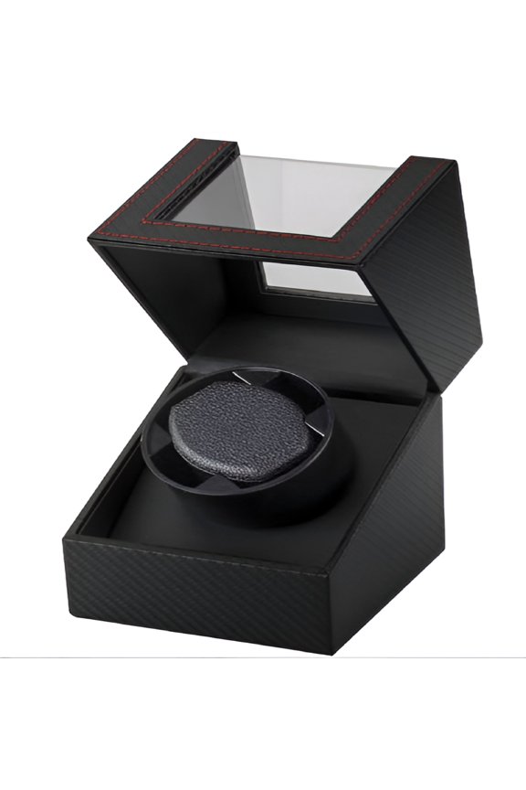 Automatic Watch Winder Display Case Rotating Storage-Organizer Single Quiet Box