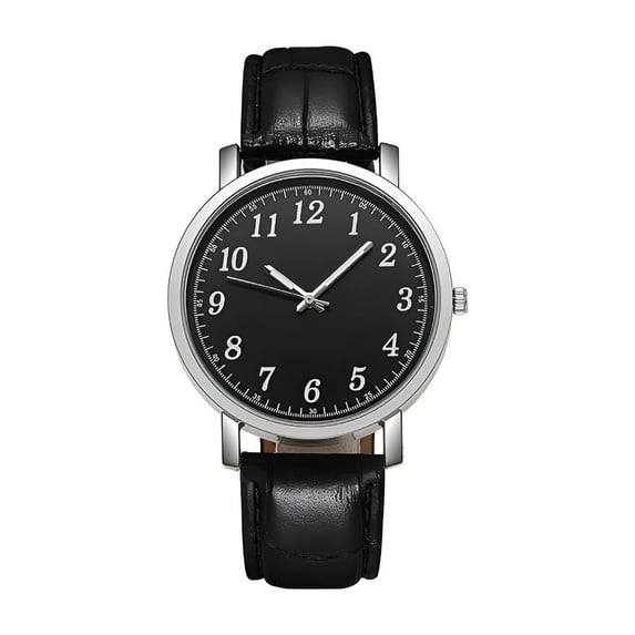 DESIGNICE Automatic Watches for Men Fashion Design Leather Watch Digital Quartz Men's Watch