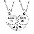 thumbnail image 1 of DESIGNICE BFF Necklace for 2,Unique Heart Split Friendship Necklace for Women,Perfect Gifts for Friends Women,Elegant Pendant Necklace for Women, 1 of 4
