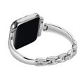 thumbnail image 1 of DESIGNICE Bands for Apple Watch,T-Form Sleekness Bands for Iwatch,Chic Strap Outline Watch Bands for Apple,Silver, 1 of 2