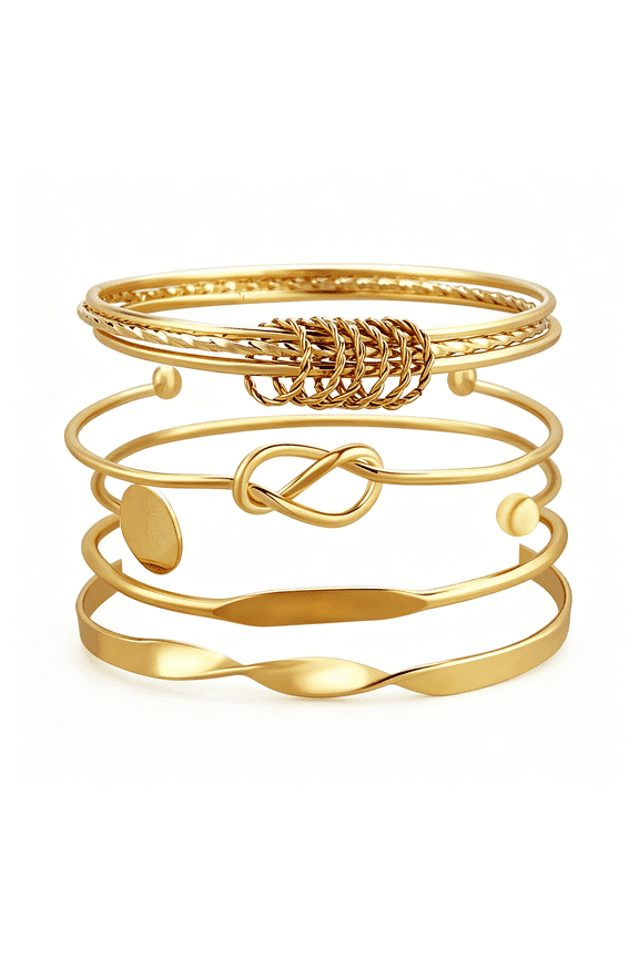 Bangle Bracelets Set for Women,Multi Layer Stackable Cuff Bracelets,Boho Open Adjustable Bangle Jewelry Gift for Her