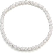 DESIGNICE Baseball Beaded Necklace for Men Bling Rhinestone Baseball Drip Accessories for Men Sparkly Diamond Ice Collection Baseball Chain Necklace Gifts for Baseball Player Team Lovers