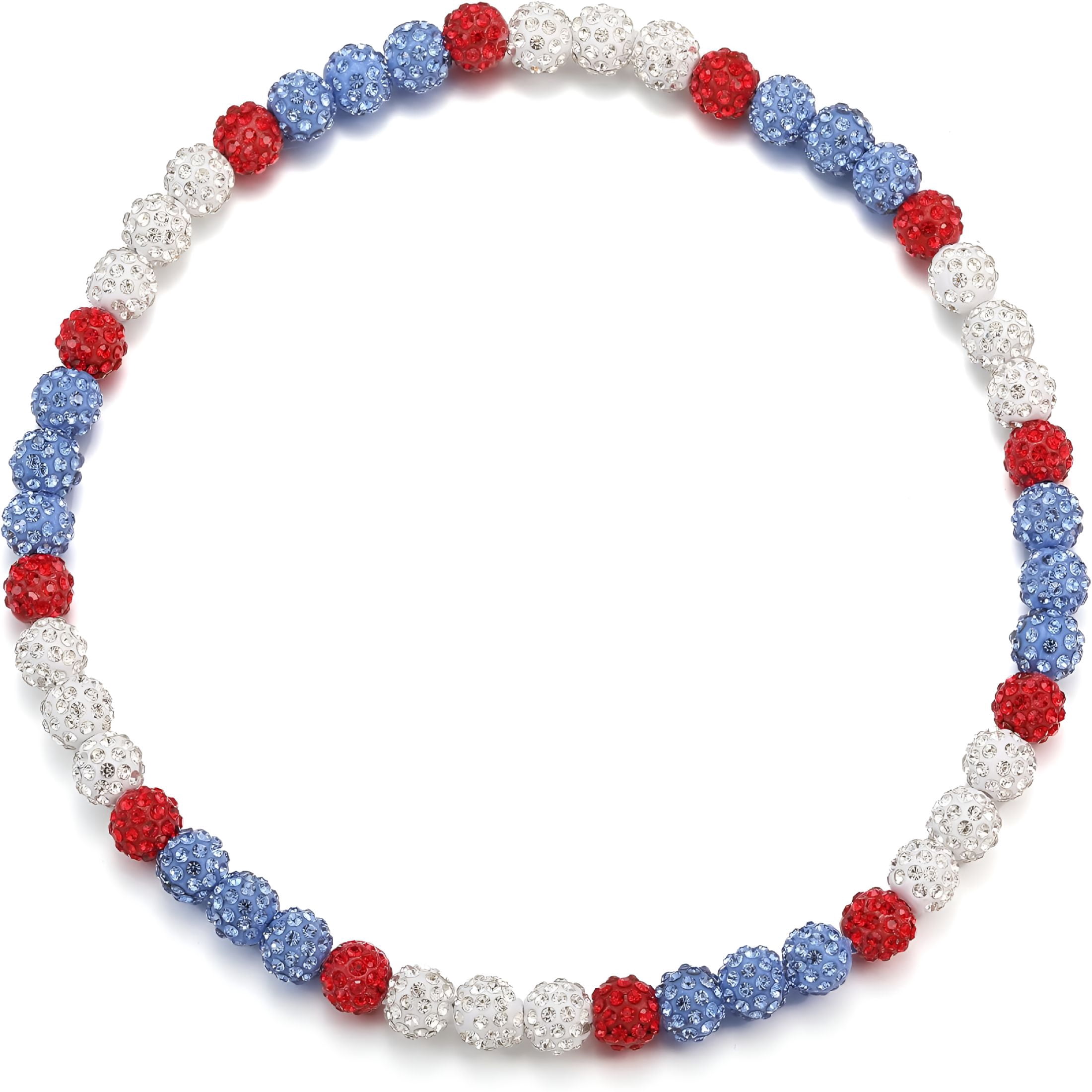 DESIGNICE Baseball Beaded Necklace for Men Rhinestone Baseball Drip ...