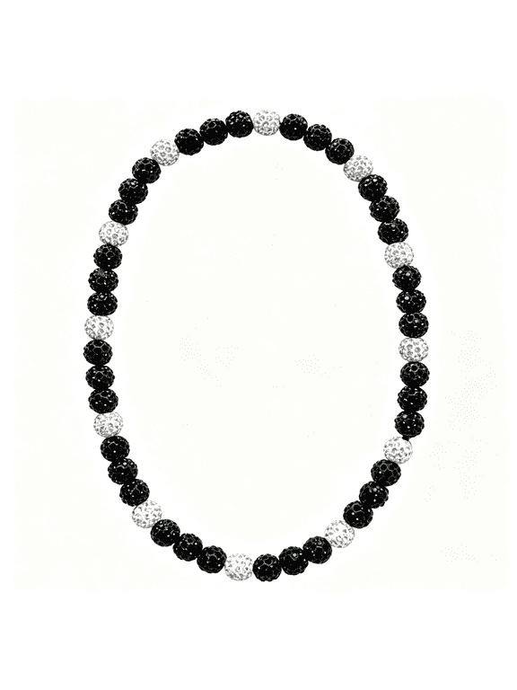 Baseball Necklace 16In/19In/22In Baseball Bling Drip Necklaces Rhinestone Clay Beaded Chain Necklace for Men Cool Sports Jewelry for Players Lovers