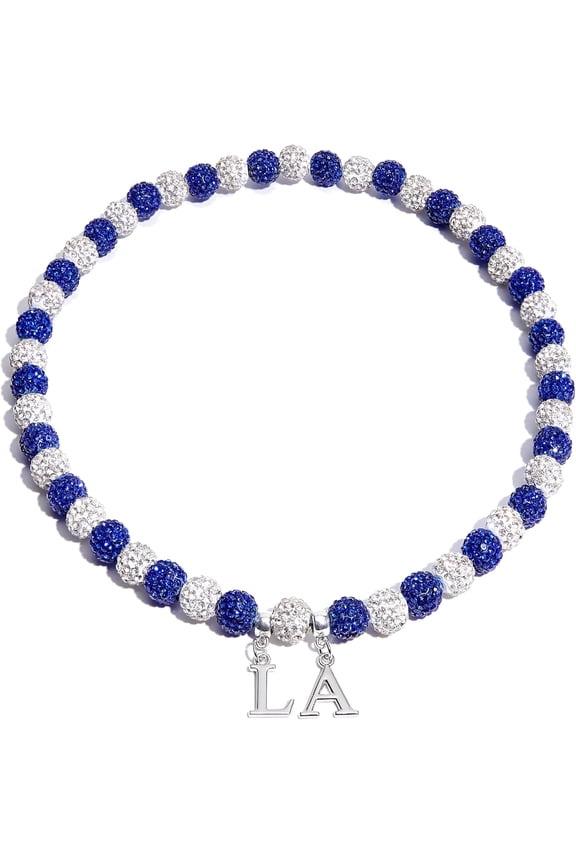 Baseball Necklace 18 Inch Baseball Fan Chain Letters Necklace Men'S and Women'S Shiny Rhinestone Drops