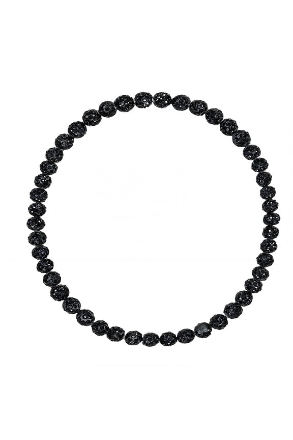2026 New Baseball Necklace Pave Nails and Diamonds Baseball Chain Black Necklaces for Men Father Son Gifts Chain Length 23.62In