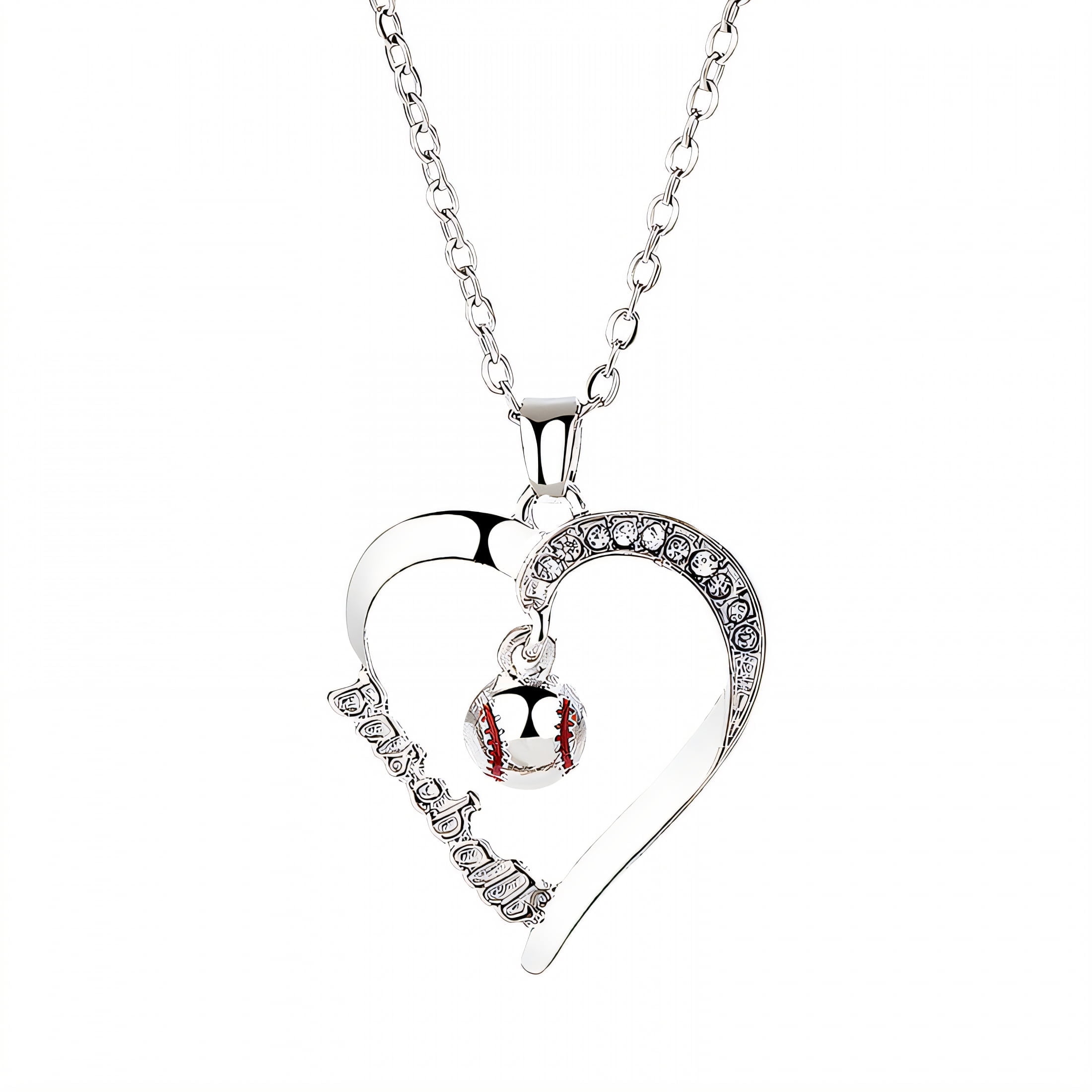 Men's Necklace Custom Baseball Cross Necklace For Men Boys