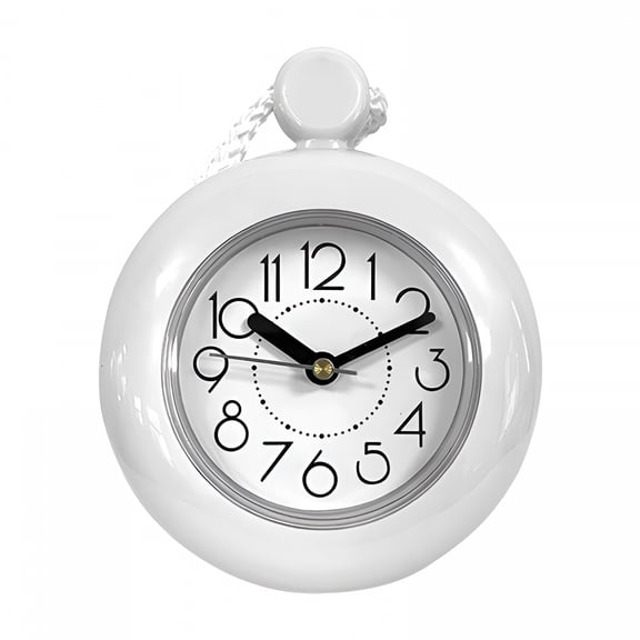 DESIGNICE Bathroom Waterproof Wall Clock Adorn Clocks Simple Timer Hanging Easy Reading Child