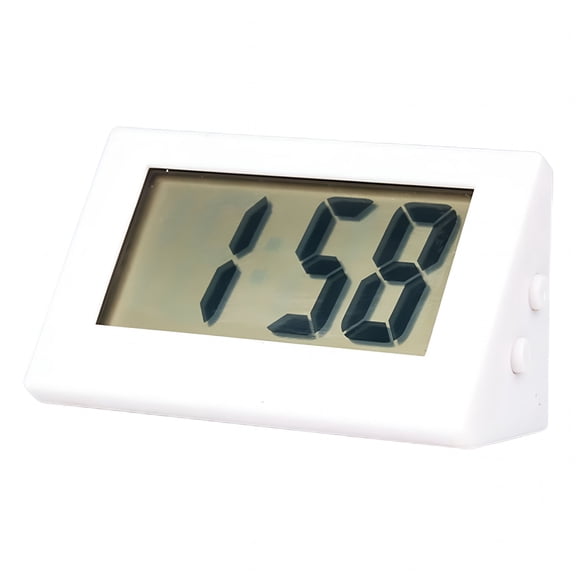 DESIGNICE Battery Digital Clock Small,Electric Alarm Desk Clock,Led Display Small Electric Clocks for Kitchen,Classroom,Bedroom,Battery Operated Desk Accessories Digital Clock for Classroom