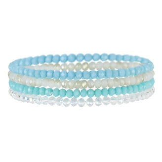 Hobeauty Faux Opal Bracelet for Girls Bead Adjustable Charm