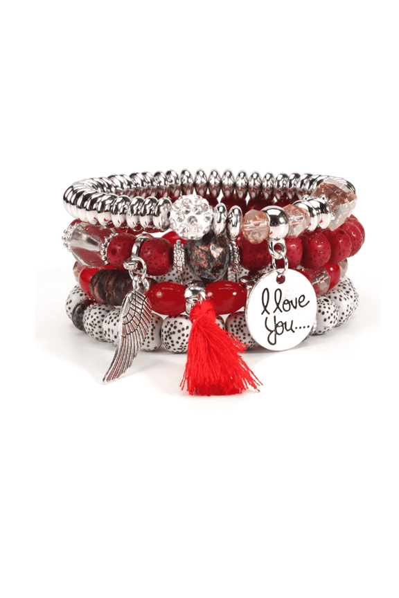 Beaded Bracelets for Women,Morse Code Crystal Bracelet, Adjustable Chakra Bracelets,Green