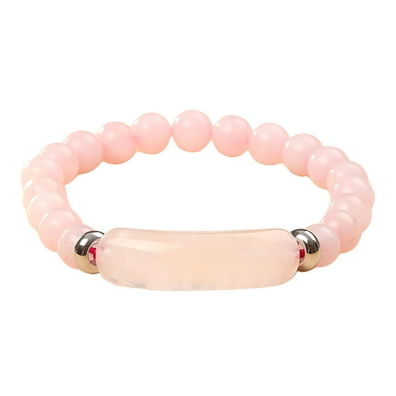 DESIGNICE Beaded Bracelets for Women,Vibrant Craft Design Bracelet for Men,Clear Bead Effect Beaded Bracelets,Pink