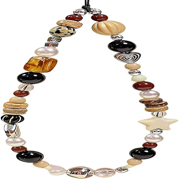 DESIGNICE Beaded Camera Wrist Strap Cute Digital Camera Charm Lanyard Phone Charms Strap Beaded Camera Chain for Phone Bag Keychain