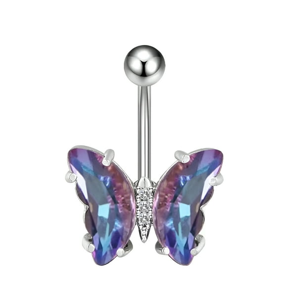 DESIGNICE Belly Button Ring,Copper Belly Piercing Jewelry,4g Piercing