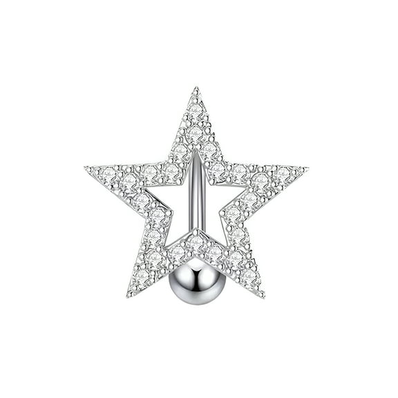 DESIGNICE Belly Button Ring,Copper Clip on Belly Button Rings,4g Hoop Belly Button Ring