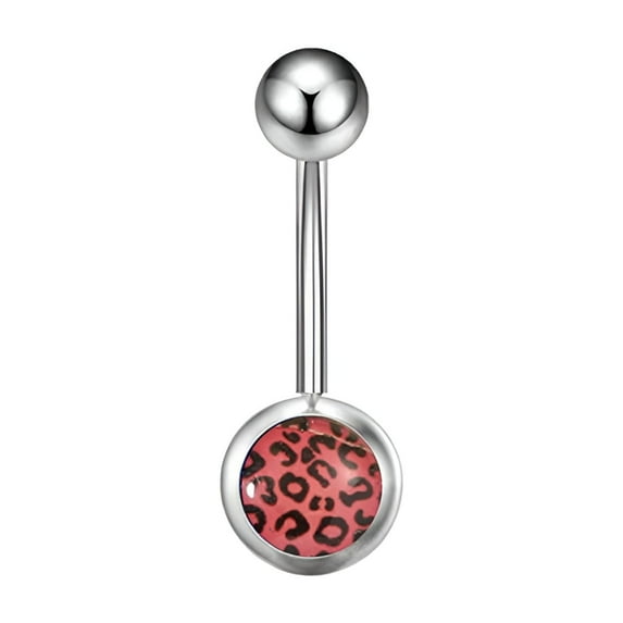 DESIGNICE Belly Button Ring,Cute Pink Style Belly Button Rings for Women,Zirconia Twinkling Effect Belly Button Rings,Style3
