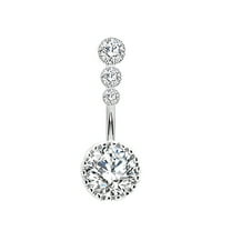 DESIGNICE Belly Button Ring,Stainless Steel Belly Button Rings,5g Belly Ring