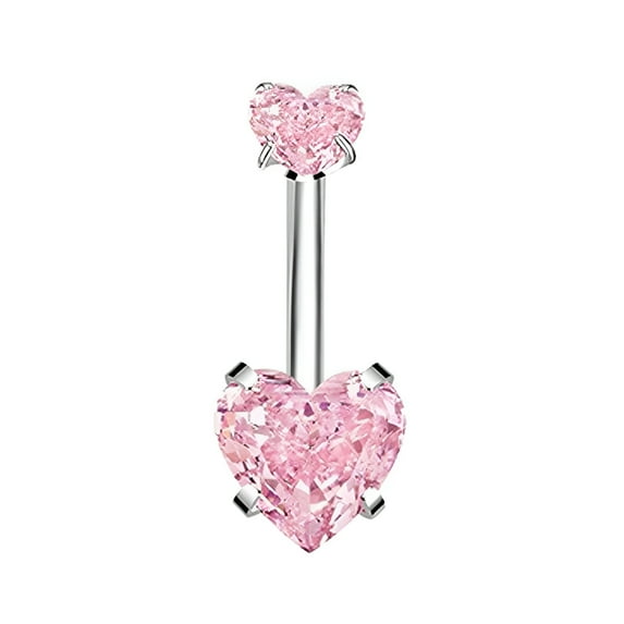DESIGNICE Belly Button Ring,Stainless Steel Belly Ring,5g Dangly Belly Button Piercing