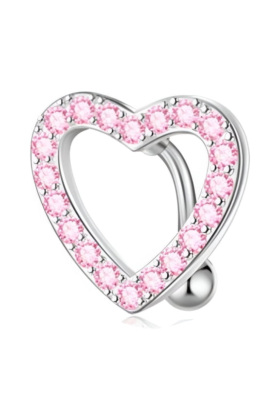 2026 New Belly Button Ring,Stainless Steel Belly Ring,5g Floating Belly Button Rings
