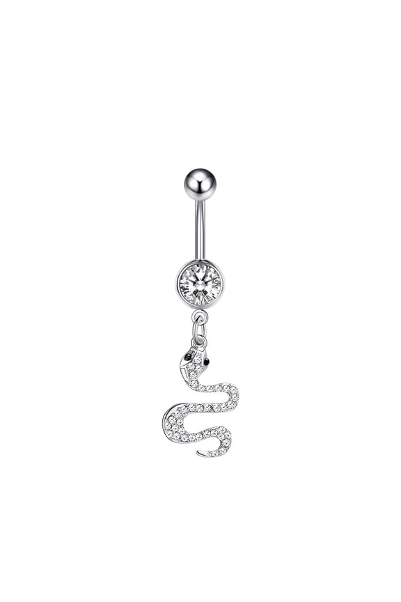 2026 New Belly Button Ring,Stainless Steel Dangle Belly Button Rings,3g Belly Ring