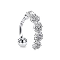 DESIGNICE Belly Button Ring,Stainless Steel Navel Piercing Jewelry,5g Piercings