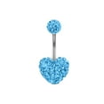 thumbnail image 1 of DESIGNICE Belly Button Ring,Zirconia Belly Piercing,Detachable Belly Ring,Blue, 1 of 4