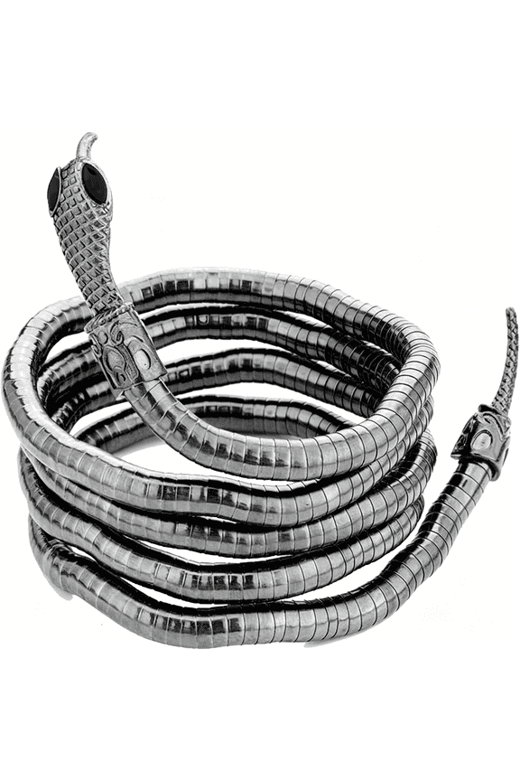Bendable Snake Bracelet for Women Adjustable Punk Snake Choker-Flexible Multi-Purpose Medusa Necklace Hollween Jewelry