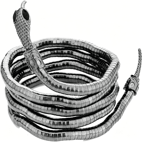 DESIGNICE Bendable Snake Bracelet for Women Adjustable Punk Snake Choker-Flexible Multi-Purpose Medusa Necklace Hollween Jewelry