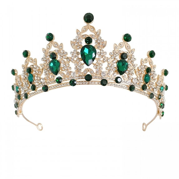 DESIGNICE Black Crown, Crystal Mermaid Birthday Fairy Crown, Princess Sweet 16 Quinceanera Queen Tiara Headband