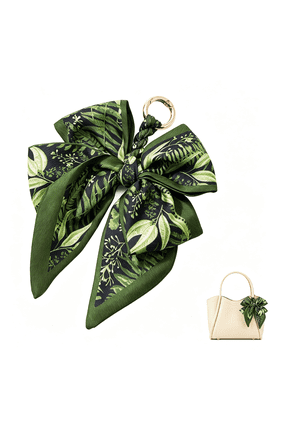 Bow Purse Charms Women Cute Designer Keychain Scarf Bag Charms for Handbags Tote Bag Accessories Charm Trendy Stylish Look Purse Charm