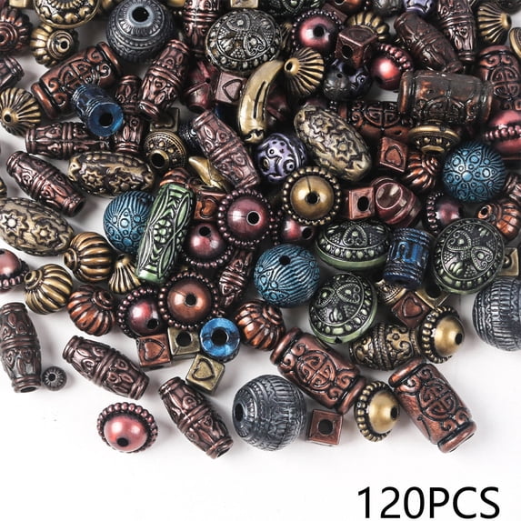 DESIGNICE Bracelet Beads,Colorful Mix Beads for Bracelets Making, Bold Jewelry Bracelet Making Kit Beads,Style 3