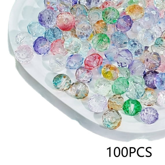 DESIGNICE Bracelet Beads,Gradient Color Scheme Beads for Bracelets Making, Clear Beads Bracelet Making Kit Beads,Multicolor