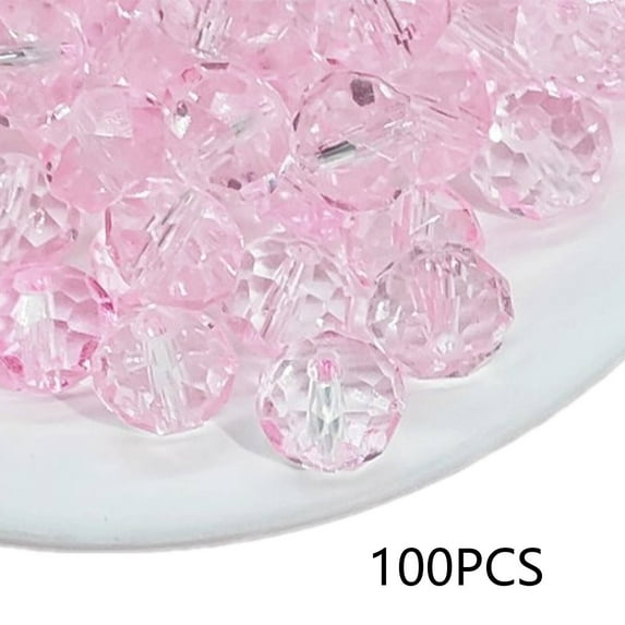DESIGNICE Bracelet Beads,Personalized Shapes Beads for Bracelets Making, Colorful Combinations Bracelet Making Kit Beads,Light Pink