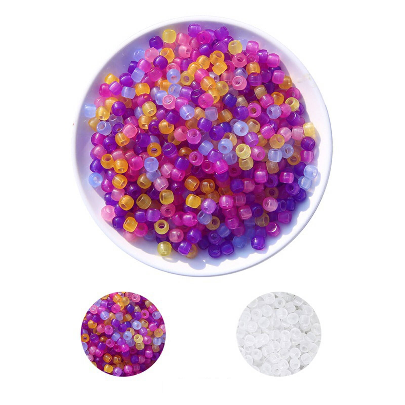 DESIGNICE Bracelet Making Kit Acrylic Pony Beads for Bracelets Color ...